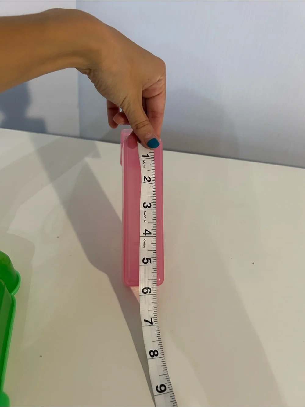 Green Sandwich Container with Pink Utensil Tube - Durable Food Storage